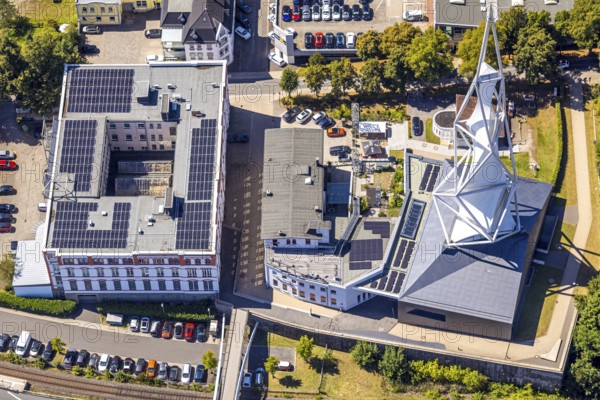 Aerial view, Phänomenta Science Center, Tower at Phänomenta-Weg Technikzentrum Südwestfalen, EGC