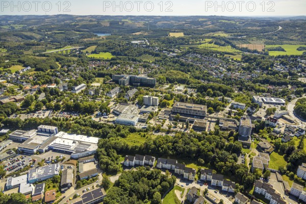 Aerial photo, Klinikum Lüdenscheid Märkische Kliniken, Sportklinik Hellersen, Piepersloh,