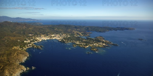 Parc Natural Cap De Creus, Cadaqués, Costa Brava, Catalonia, Spain, Cadaqués, Europe, aerial view,