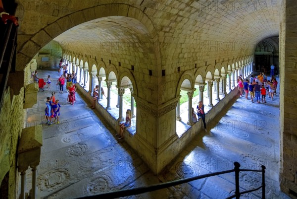 Cloister, Cathedral of Santa Maria of Gerona, Catedral Santa Maria de Girona, Girona, Cataluña,