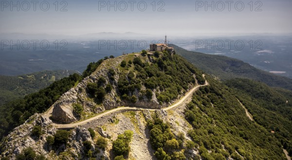Monastery Mare de Deu del Mont, Monastery of the Mother of God of the Mountain, Beuda, Costa Brava,