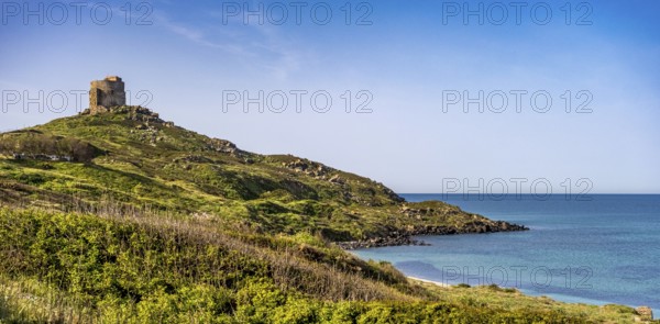 Sardinia, Sinis Peninsula with historical ruins, Area archeologica di Tharros Archaeological
