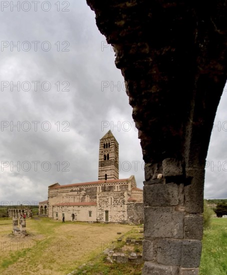 Sardinia, The Abbey Church of Santissima TrinitÃƒÂ di Saccargia, Romanesque church, Codrongianos,
