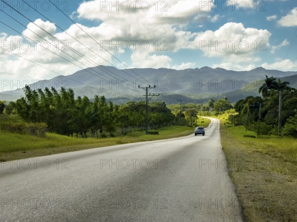 Country road between Santa Clara and Trinidad Valley of Ingenios, Valle de los Ingenios, country