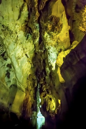 Caves of the Indios, Cueva del Indio, underground caves with a watercourse river open to tourists,