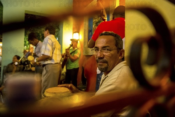 Musician in one of the many music bars and music restaurants in Havana, Havana, La Habana, Cuba,