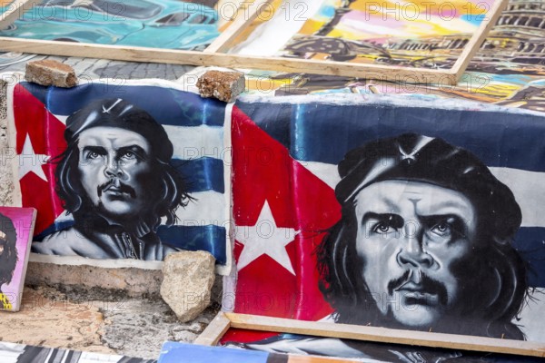 Ernesto Che Guevara pictures and paintings, La Habana, Cuba, Caribbean, Central America, Cuba,