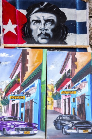 Ernesto Che Guevara pictures and paintings, La Habana, Cuba, Caribbean, Central America, Cuba,
