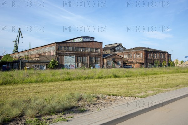 GdaÅsk, old shipyard halls, Gdansk, Baltic Sea coast, Baltic Sea, pomorskie, Pomeranian