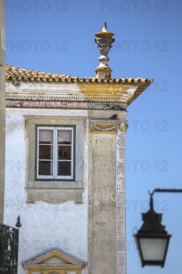 Alley in Evora with lanterns, Evora, Évora district, Portugal