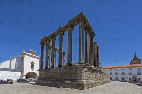 The Temple of Diana in Evora, Evora, Évora district, Portugal