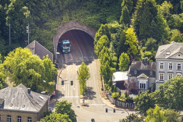 Aerial view, tunnel Velbert-Langenberg at the corner of Dr.-Hans-Karl-Glinz-Straße and Hauptstraße,