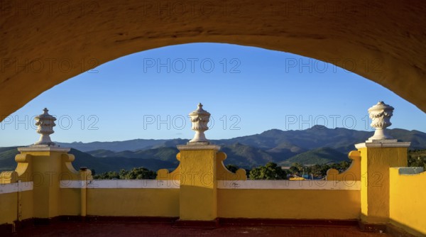 View of the city of Trinidad from the bell tower of the Convento de San Francisco de Asis church,