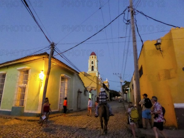 Church Convento de San Francisco de Asis of Trinidad in the Blue Hour, Trinidad, Cuba, Sancti