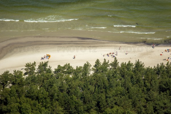 Beach west of KoÅ'obrzeg, Kolobrzeg, Dzwirzyno, Baltic Sea coast, Województwo zachodniopomorskie,