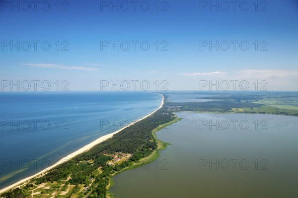 UnieÅ'cie, nest, beach, lagoon-like Jamno, Lake Jamunder, lagoon, Baltic Sea coast, Województwo