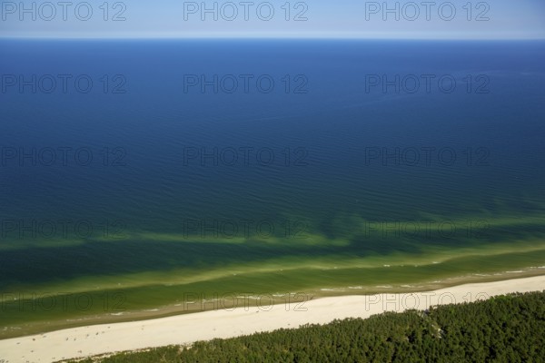 Pogorzelica, blue Baltic Sea water, Baltic Sea coast, Wojewóüdztwo zachodniopomorskie, Poland,