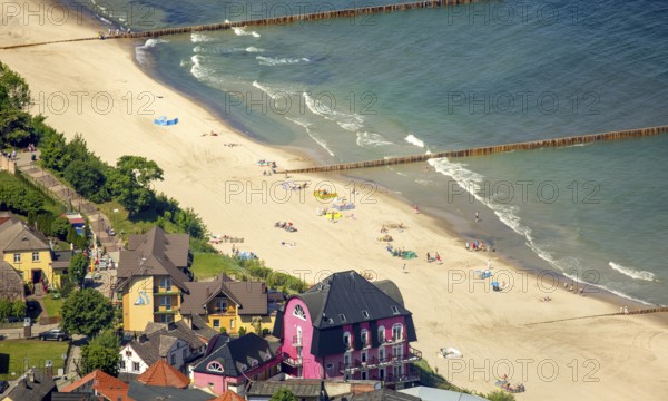 Bathers, Niechorze, Horst seaside resort, beach, Baltic Sea beach, Baltic Sea coast, Wojewóüdztwo