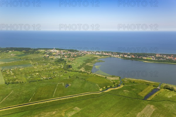 Gmina Karnice, with lighthouse at the Baltic Sea, Warnitz, Baltic Sea coast, Wojewóüdztwo