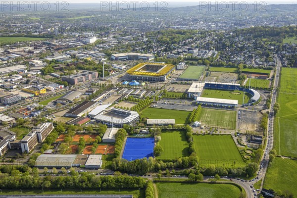 Aerial view, Aachener Tivoli, football stadium in Sportpark Soers, home ground of football club