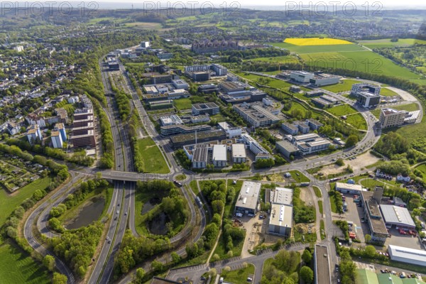 Aerial view, Rheinisch-Westfälische Technische Hochschule Aachen, University RWTH Campus Melaten