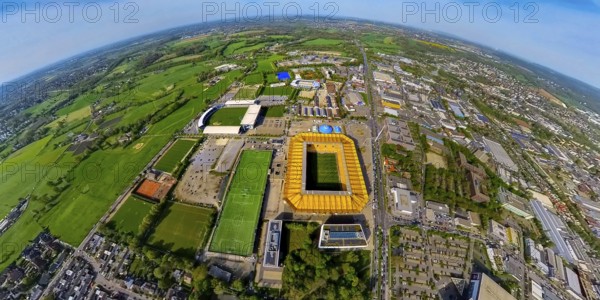 Aerial view, Aachener Tivoli, football stadium in Sportpark Soers, home ground of football club