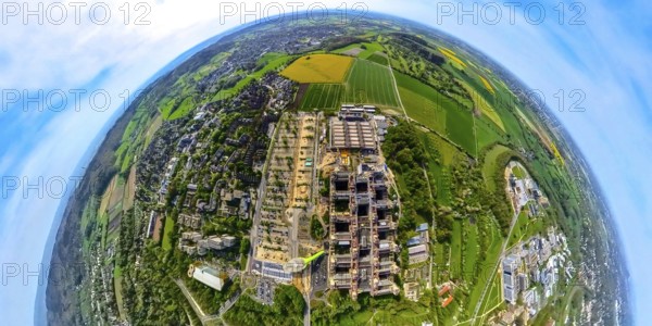 Aerial view, Rheinisch-Westfälische Technische Hochschule Aachen, University RWTH Campus Melaten