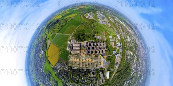 Aerial view, Rheinisch-Westfälische Technische Hochschule Aachen, University RWTH Campus Melaten