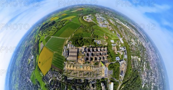 Aerial view, Rheinisch-Westfälische Technische Hochschule Aachen, University RWTH Campus Melaten