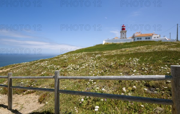 Cabo da Roca lighthouse, westernmost point of the continent of Europe, Lisbon coast, São João das
