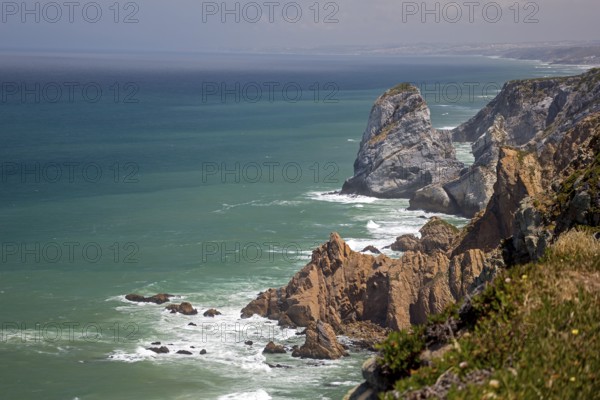 Atlantic coast, Cabo da Roca, westernmost point of the continent of Europe, Lisbon coast, São João
