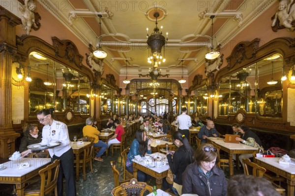 Café Majestic, art nouveau cafe, tavern, restaurant, Oporto, Porto district, Portugal, Europe,