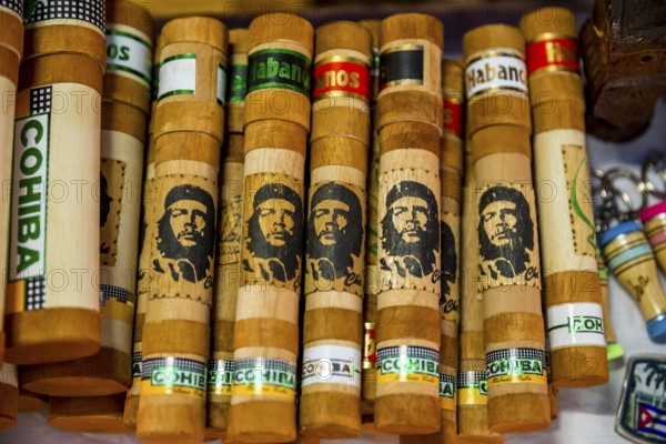 Wrapped Cuban cigars with an Ernesto Che Guevara imprint, Trinidad, Cuba, Sancti Spíritus, Cuba,