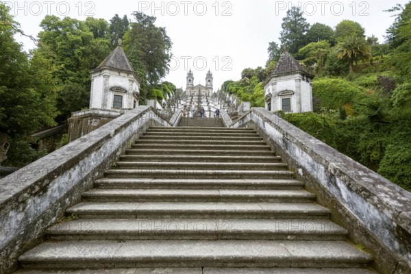 Stairway of the Five Senses, Bom Jesus do Monte, Pilgrimage Church of Braga, Braga, Braga District,