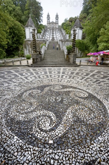 Stairway of the Five Senses, Bom Jesus do Monte, Pilgrimage Church of Braga, Braga, Braga District,