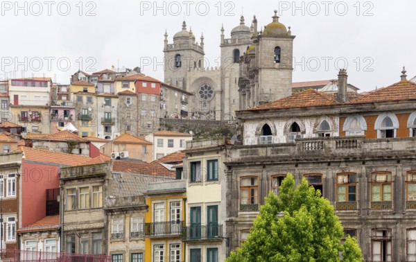 Da Sé Cathedral, Barredo Quarter, UNESCO World Heritage Site, Oporto, Porto District, Portugal,