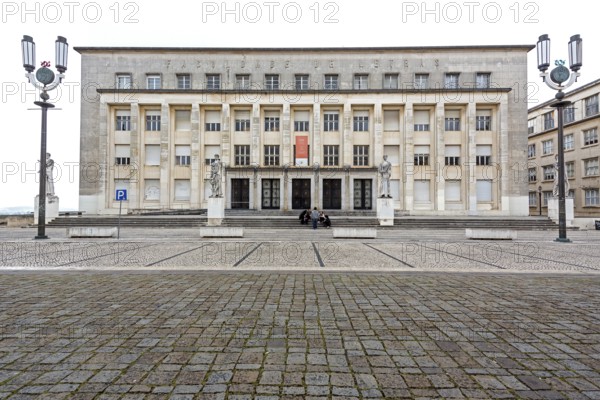 Fakuldade de Letras, University of Coimbra, Coimbra, District of Coimbra, Portugal, Europe, aerial