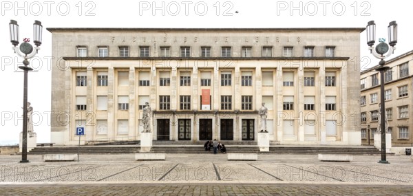 Fakuldade de Letras, University of Coimbra, Coimbra, District of Coimbra, Portugal, Europe, aerial