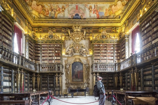 Biblioteca Joanina, historical university library, University of Coimbra, Coimbra, Coimbra