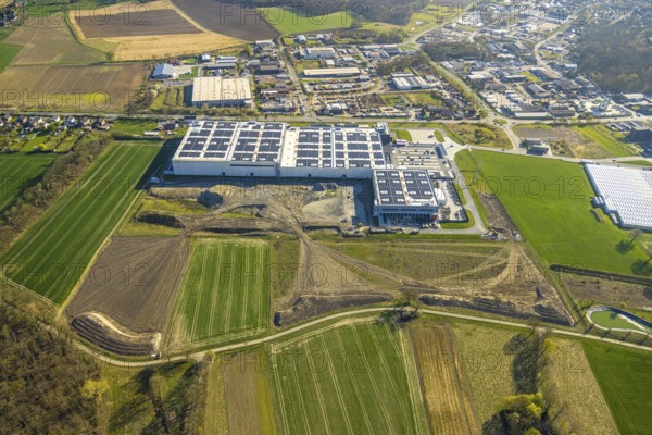 Aerial view, industrial estate Werner Straße, GC24-EXPRESS KG Cordes und Gräfe KG central warehouse