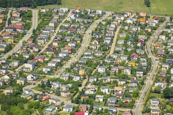 Single-family houses, rows of houses, Starogard GdaÅski, Prussian Stargard, pomorskie, Poland,