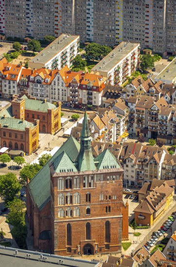 St. Mary's Basilica, formerly Kolobrzeg Cathedral, church, KoÅ'obrzeg, Baltic Sea coast,