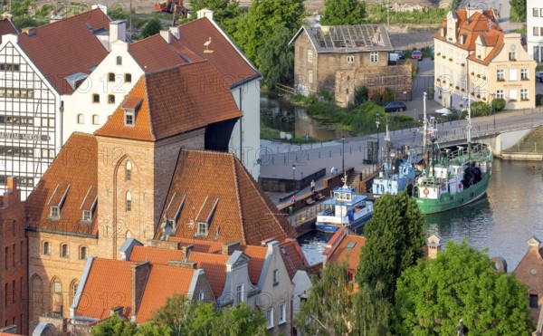 GdaÅsk, view from St Mary's Church, GdaÅsk Gate, GdaÅsk Old Town, GdaÅsk, Baltic Sea coast, Baltic
