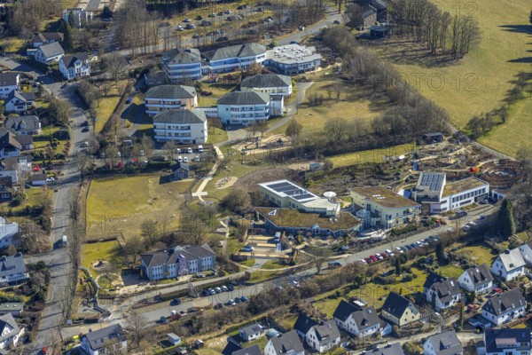 Aerial view, children's hospice and youth hospice Balthasar with GFO Josefshaus Stationäre