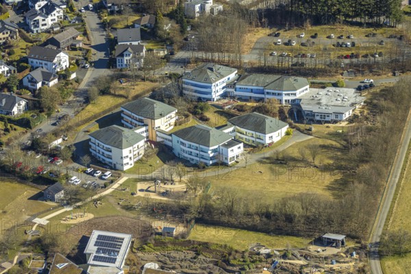 Aerial view, children's hospice and youth hospice Balthasar with GFO Josefshaus Stationäre
