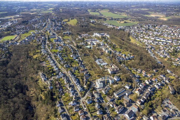 Aerial view, Evangelische Stiftung Volmarstein, workshop for disabled people, medical centre,