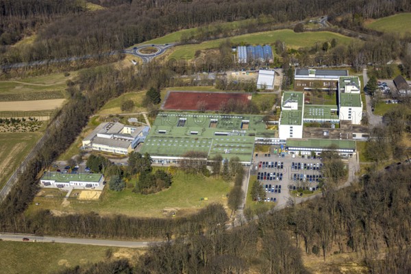 Aerial photo, Berufsbildungswerk Volmarstein, Grundschöttel, Wetter, Ruhr area, North