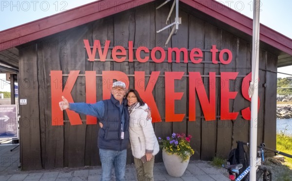 Welcome to Kirkenes, tourists, Bjørnevatn, Finnmark, Norway, Scandinavia, Europe, adventure travel,