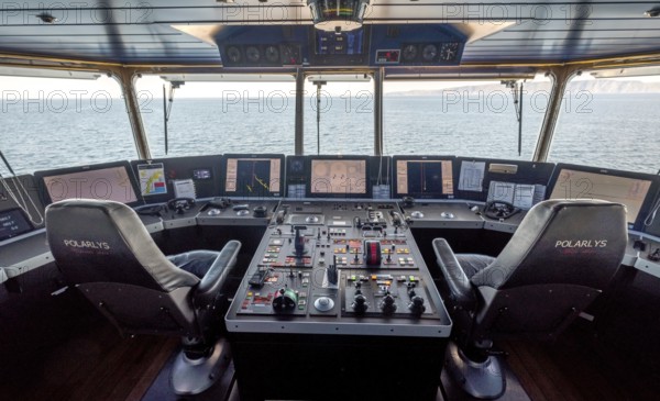 MS Polarlys, command bridge, Honningsvåg, Finnmark, Norway, Scandinavia, Europe, adventure travel,