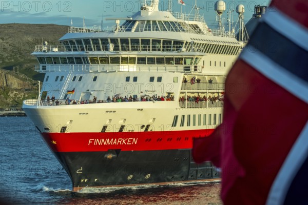 Ship MS Finnmarken, Berlevåg, Finnmark, Norway, Scandinavia, Europe, adventure trip, welcoming the
